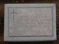 Struma Military Cemetery - Attfield, Harold Edgar